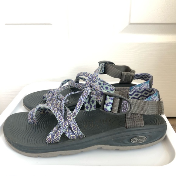 Chaco ZVOLV X2 Womens Sandals friendship bracelet pattern double strap - Picture 4 of 7
